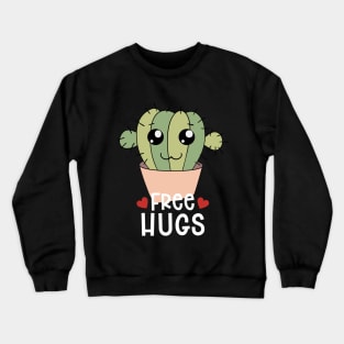 Cactus Free Hughs Crewneck Sweatshirt